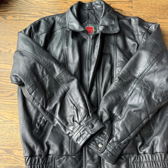 William Barry Vintage Leather Jacket Genuine Lambskin - Picture 3 of 9